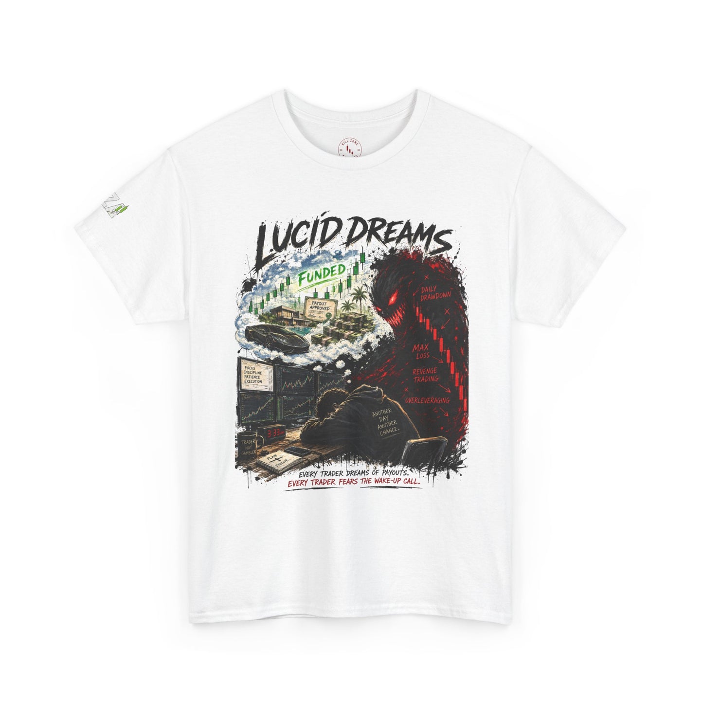 Lucid Dreams Graphic Tee — Surreal Nightmare Horror Shirt