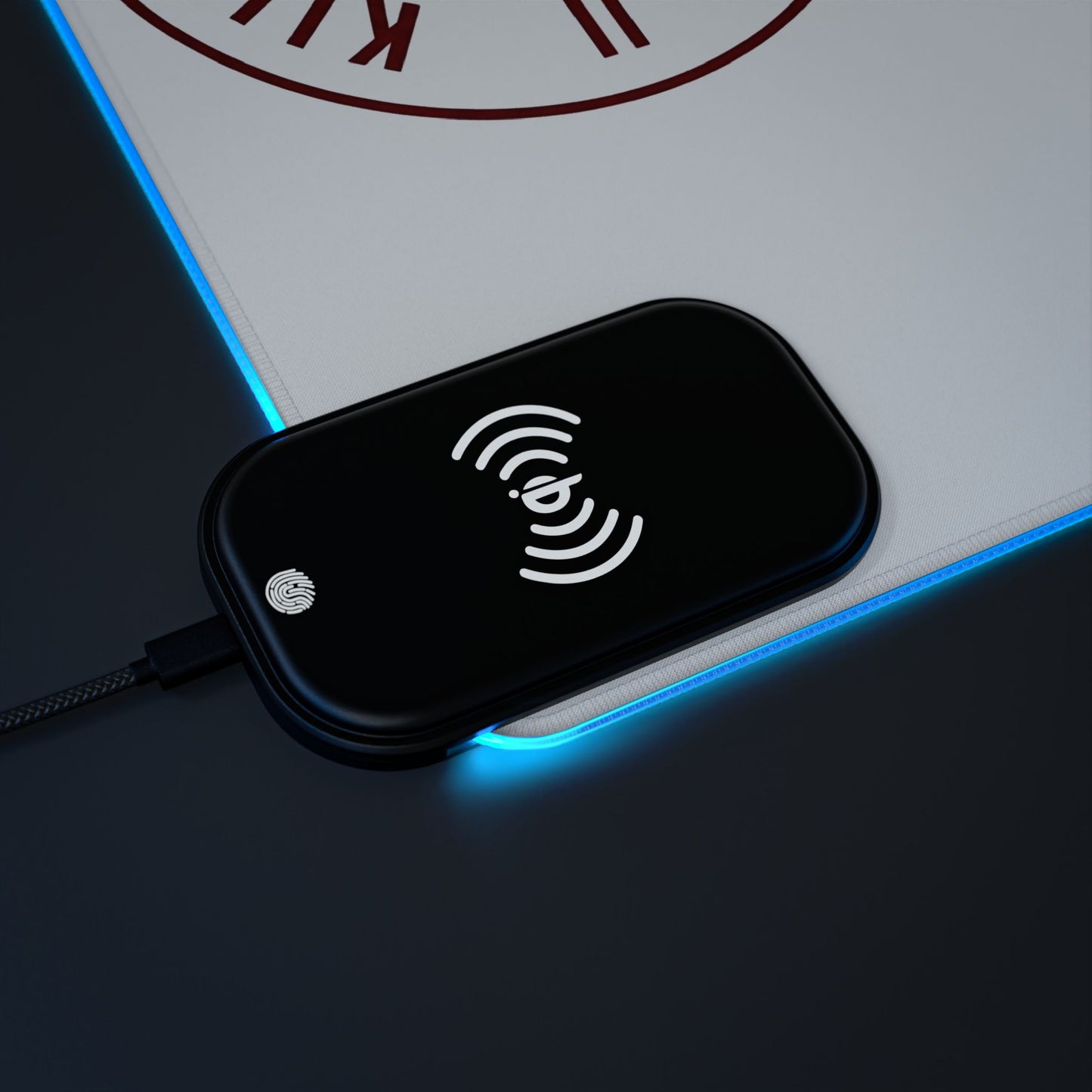 KZA LED Wireless Charging Gaming Mouse Pad — "Kill Zone Apparel" Logo
