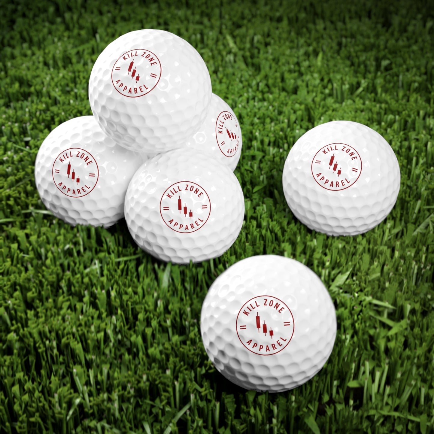 KZA Britt&Champ Golf Balls, 6pcs
