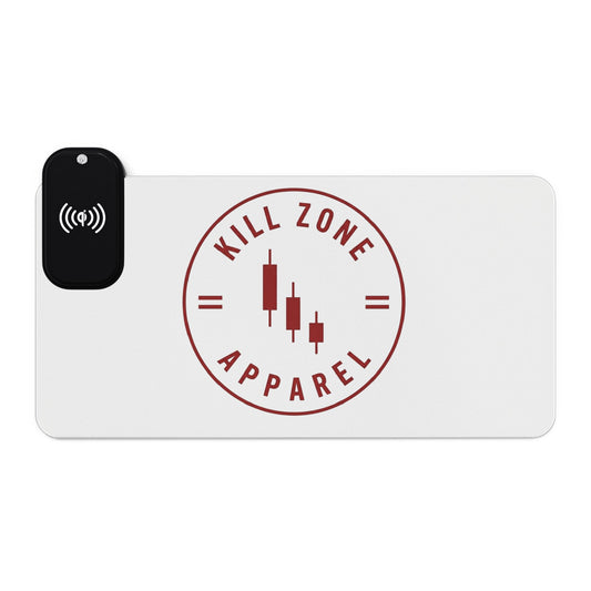 KZA LED Wireless Charging Gaming Mouse Pad — "Kill Zone Apparel" Logo