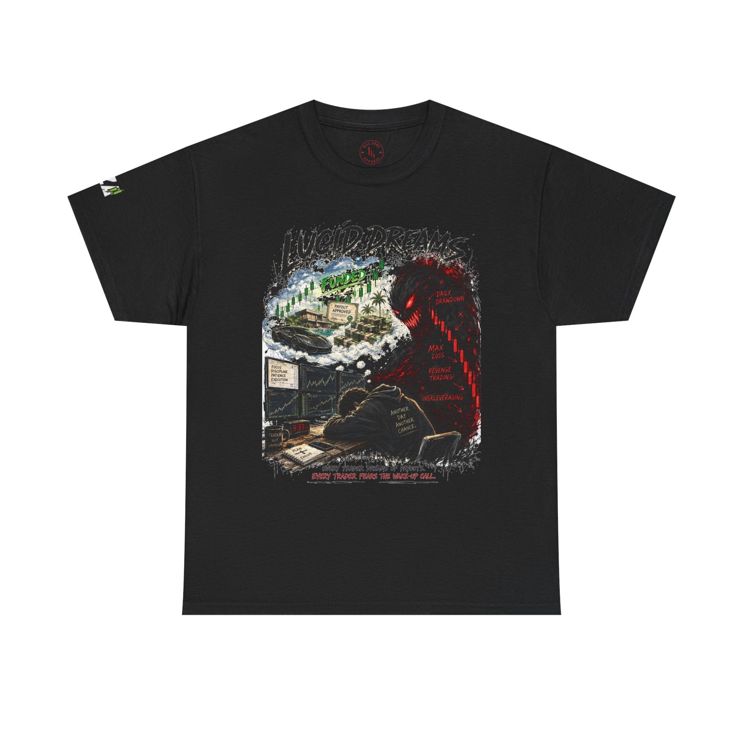 Lucid Dreams Graphic Tee — Surreal Nightmare Horror Shirt